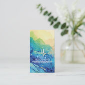 Gepersonaliseerde winter visitekaartje (Staand voorkant)