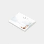 Gepersonaliseerde Winter Woodland Scene Fox Post-it® Notes (Schuin)