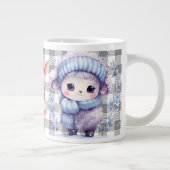 Gepersonaliseerde winterboerderijdieren grote koffiekop (Rechts)