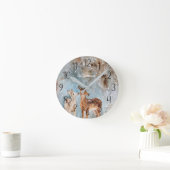 Gepersonaliseerde winterscène van de Deer Ronde Klok (Huis)