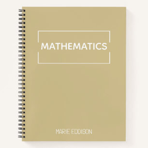 Gepersonaliseerde wiskunde Eenvoudig Schattige Bei Notitieboek
