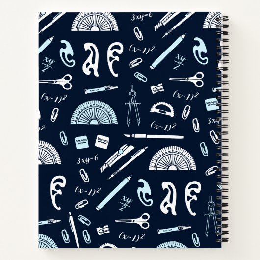 Gepersonaliseerde Wiskunde Graph Paper Notitieboek (Achterkant)