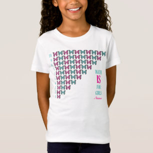 Gepersonaliseerde Wiskunde is voor meisjes, ik hou T-shirt