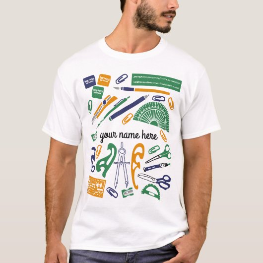 Gepersonaliseerde Wiskunde T-shirt leraar (Voorkant)
