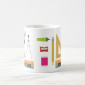 Gepersonaliseerde Wiskunde Teacher Gift Mok (Center)