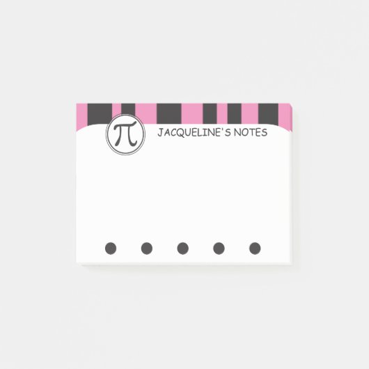 Gepersonaliseerde Wiskunde van het Symbool van het Post-it® Notes (Voorkant)