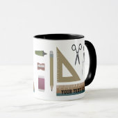 Gepersonaliseerde Wiskunden Leraar Waardering Gift Mok (Voorkant rechts)