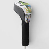 Gepersonaliseerde witte beste golfcadeaus voor pap golfheadcover (Schuin)