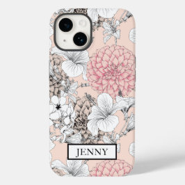 GEPERSONALISEERDE WITTE BLOEMEN WILDBLOEM IPHONE 1 Case-Mate iPhone 14 HOESJE