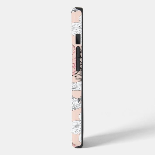 GEPERSONALISEERDE WITTE BLOEMEN WILDBLOEM IPHONE 1 Case-Mate iPhone CASE (Achterkant / Links)