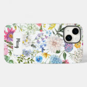 GEPERSONALISEERDE WITTE BLOEMEN WILDBLOEM IPHONE 1 Case-Mate iPhone CASE (Achterkant (horizontaal))