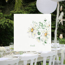 Gepersonaliseerde Witte Daisies Douche Cocktail II