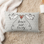 Gepersonaliseerde witte doves Weddenschap Gift Cus Kussen (Deken)