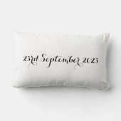 Gepersonaliseerde witte doves Weddenschap Gift Cus Kussen (Achterkant)