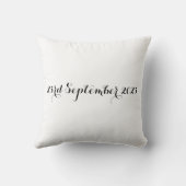 Gepersonaliseerde witte doves Weddenschap Gift Cus Kussen (Achterkant)