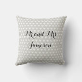 Gepersonaliseerde witte doves Weddenschap Gift Cus Kussen (Achterkant)