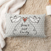 Gepersonaliseerde witte doves Weddenschap Gift Cus Kussen (Deken)