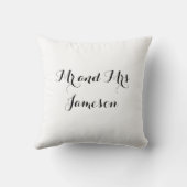 Gepersonaliseerde witte doves Weddenschap Gift Cus Kussen (Achterkant)