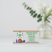 Gepersonaliseerde witte en groene Basketball Jerse Visitekaartje (Staand voorkant)