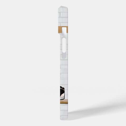 Gepersonaliseerde witte en rode Basketball Jersey Case-Mate iPhone Case (Achterkant / Links)