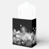 Gepersonaliseerde witte en zwarte doos bedankdoosjes (Geopend)