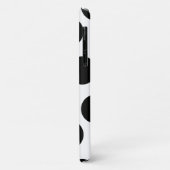 Gepersonaliseerde witte en zwarte pooldot Case-Mate iPhone case (Achterkant/links)
