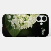 Gepersonaliseerde Witte Hydrangea Bloem iPhone Cas Case-Mate iPhone Case (Achterkant (horizontaal))