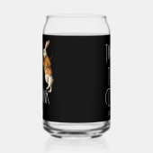 Gepersonaliseerde witte konijn tijd om te Drinken Blikvorm Glas (Links)