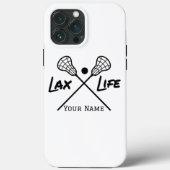 Gepersonaliseerde witte LAX (Lacrosse) Life iPhone Case-Mate iPhone Case (Achterkant)