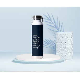 Gepersonaliseerde witte lettertypen met Motivatie  Waterfles