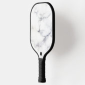 Gepersonaliseerde witte marmeren textuur pickleball paddle (Links)