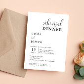 Gepersonaliseerde witte minimalistische repetitie  kaart