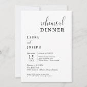 Gepersonaliseerde witte minimalistische repetitie  kaart (Voorkant)