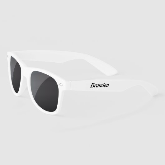 Gepersonaliseerde witte paarse lens zonnebrillen (Links)