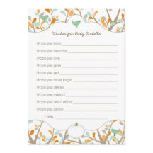 Gepersonaliseerde Witte pompoenen baby shower wens