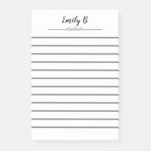 Gepersonaliseerde witte post Het merkt met lijnen 