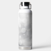 Gepersonaliseerde witte sparkles waterfles (Achterkant)
