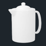 Gepersonaliseerde witte theepot – Elegante look<br><div class="desc">Serveer in stijl met onze gepersonaliseerde witte theepot - elegante look. Met een strak,  tijdloos ontwerp en aangepast met jouw naam of bericht,  voegt deze theepot een persoonlijk tintje toe aan de theetijd. Een perfect cadeau of souvenir voor theeliefhebbers met een verfijnde smaak.</div>