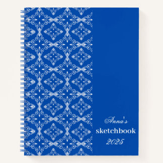 Gepersonaliseerde witte vector Patroon Notitieboek