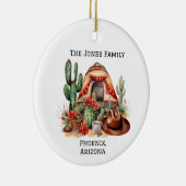 Gepersonaliseerde woestijn / Zuidwestelijke Campin Keramisch Ornament (Rechts)