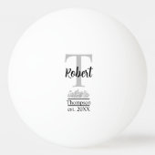 Gepersonaliseerde Woestijnwedstrijd Beer Pong Gues Pingpongbal (Voorkant)