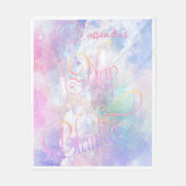 Gepersonaliseerde Wolken en Sterren Nap Deken (Voorkant)