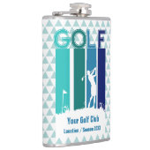 Gepersonaliseerde woman Golfer-fles Heupfles (Rechts)