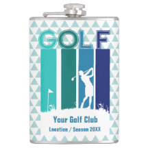 Gepersonaliseerde woman Golfer-fles