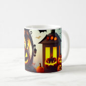 Gepersonaliseerde Wonder Forest Pumpkin Halloween Koffiemok (Voorkant rechts)