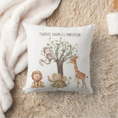 Gepersonaliseerde Woodland Animals Baby Gift Nurse Kussen (Deken)