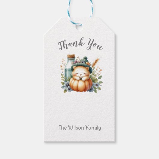 Gepersonaliseerde Woodland Animals Gift Labels Cadeaulabel (Voorkant)