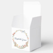 Gepersonaliseerde Woodland Baby shower geschenkdoo Bedankdoosjes (Geopend)
