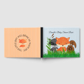 Gepersonaliseerde Woodland Creatures Baby shower B Gastenboek (Volledig)