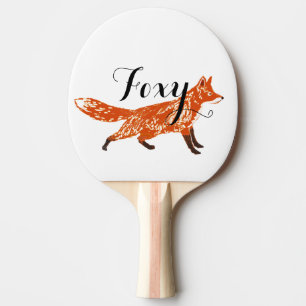Gepersonaliseerde Woodland Creatures Fox Tafeltennisbatje